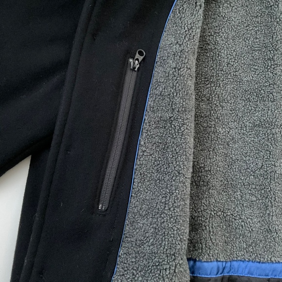 GAP Men’s Wool Blend Car Coat Sz L Black Heavyweight Classic Y2K Preppy Commute - Picture 12 of 15